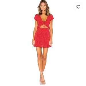Superdown - Mercy polka dot dress - Red